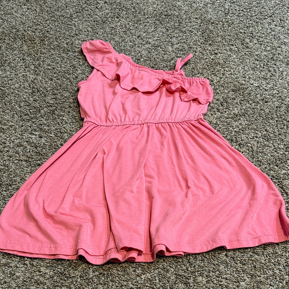 PatPat Pink One-Shoulder Ruffle Dress - Picture 3 of 3
